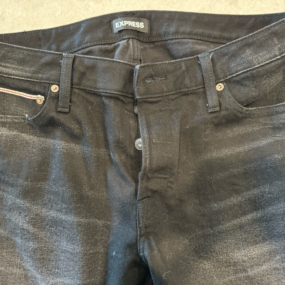 Slim Dark Wash Hyper Stretch Jeans 34 x 30